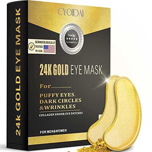 Under Eye Patches, 24K Gold Under Eye Patches for Puffy Eyes, Reduce Wrinkles and Fine Lines with Eye Patches for Puffy Eyes, Revitalize and Refresh your Skin